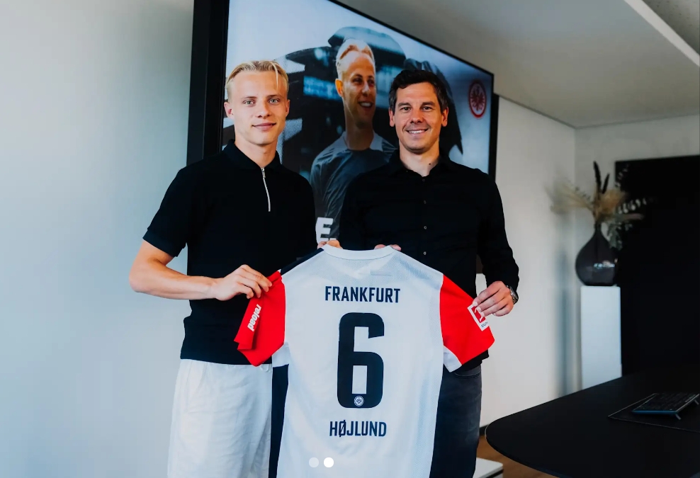 官方：小霍伊倫肌肉不適退出丹麥U21集訓(xùn)，返回法蘭克福接受檢查