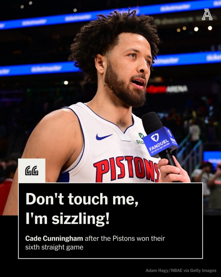 砍38分7板12助3帽率隊(duì)6連勝！康寧漢姆：別碰我 我現(xiàn)在熱得發(fā)燙