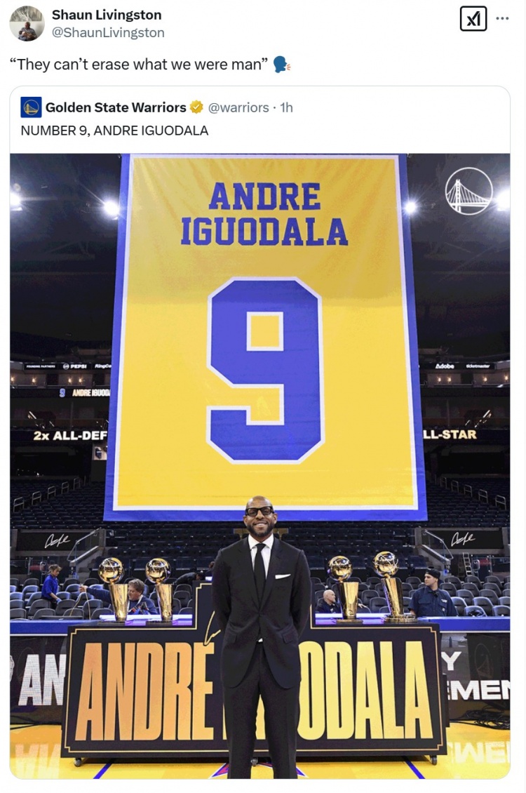 伊戈達(dá)拉球衣退役！利文斯頓：他們不會(huì)忘卻我們過去的樣子