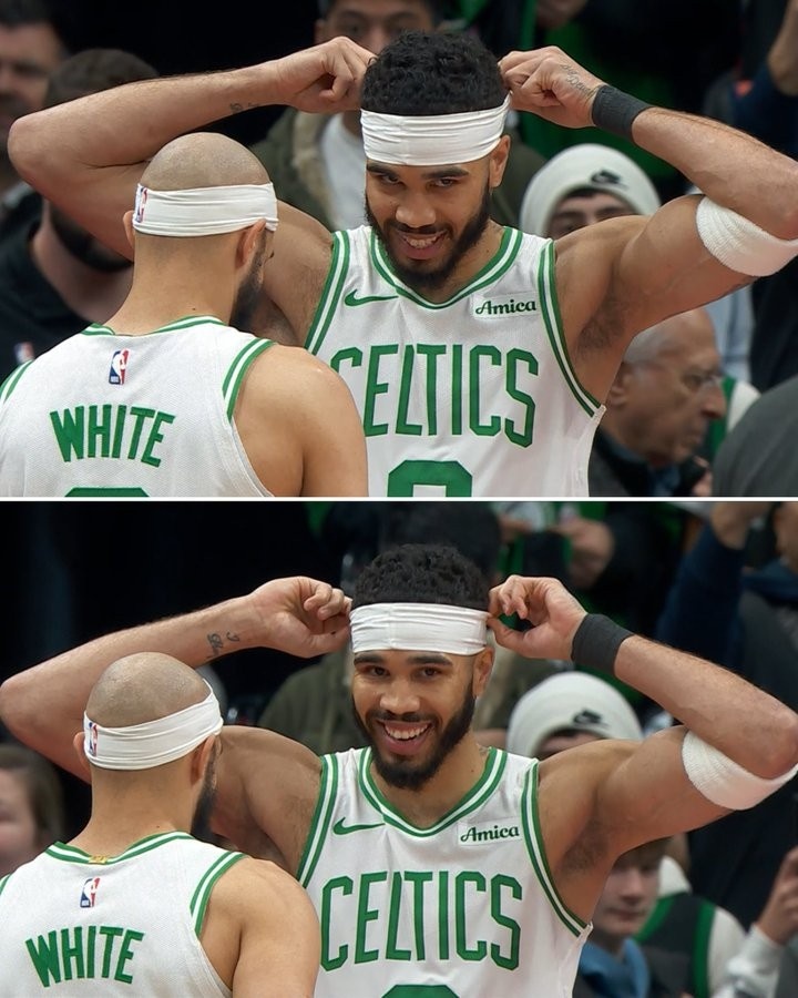 看著還不錯！凱爾特人客場挑戰(zhàn)猛龍 塔圖姆頭戴發(fā)帶出戰(zhàn)