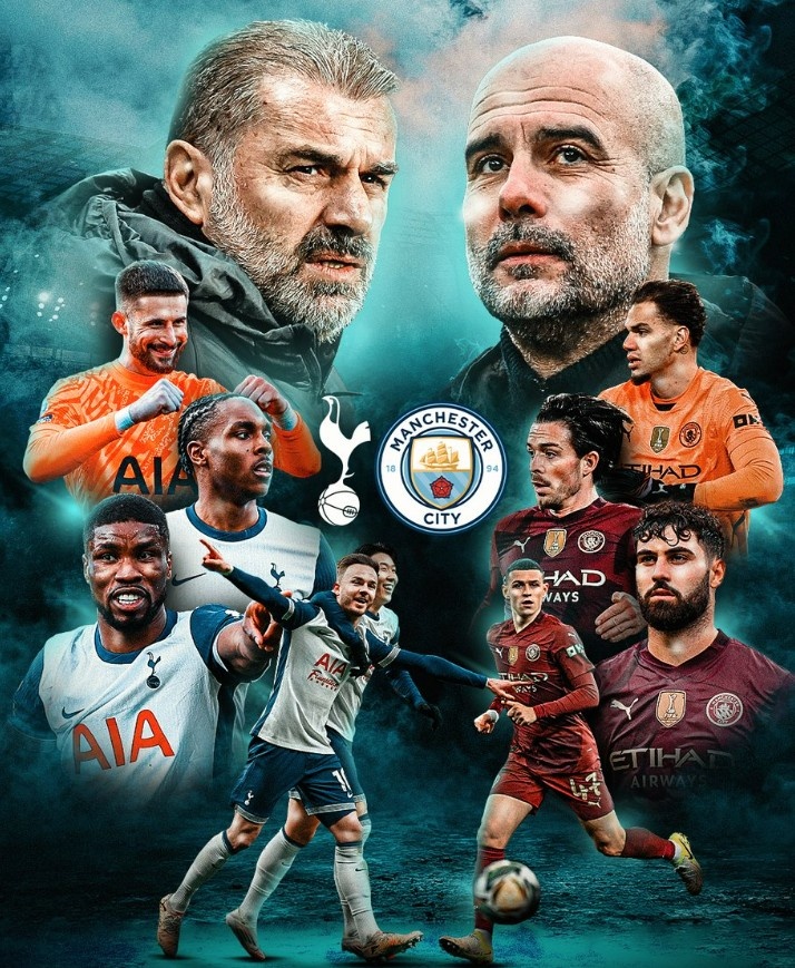 焦點(diǎn)對(duì)決！曼城&熱刺曬本輪英超海報(bào)：瓜帥、福登、孫興慜等出鏡