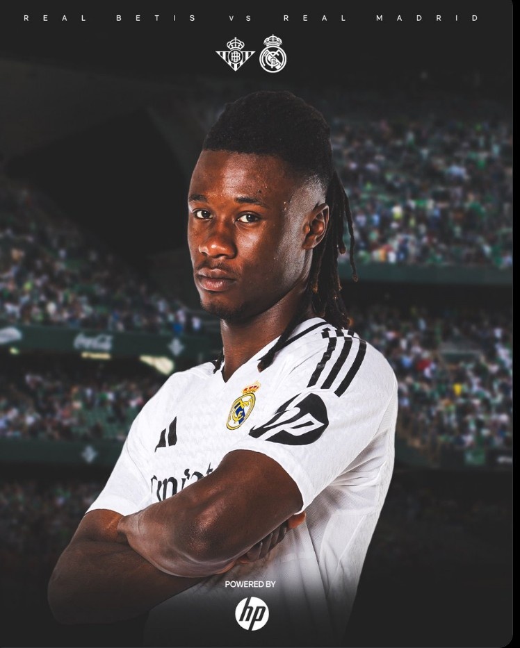 皇馬官方曬海報(bào)預(yù)熱本輪西甲對(duì)陣貝蒂斯，卡馬文加出鏡