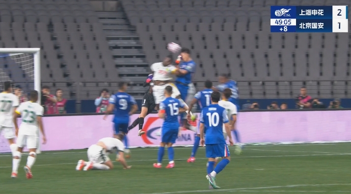 韓佳奇出擊拳擊蔣圣龍送點！路易斯點射，申花2比1反超國安！