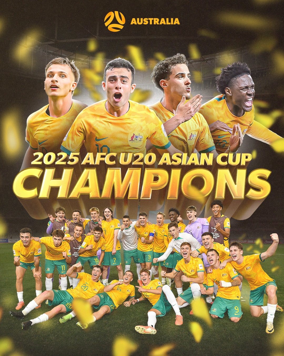 U20亞洲杯排名：澳大利亞首奪冠，澳沙韓日前4進(jìn)世青賽，中國(guó)第8