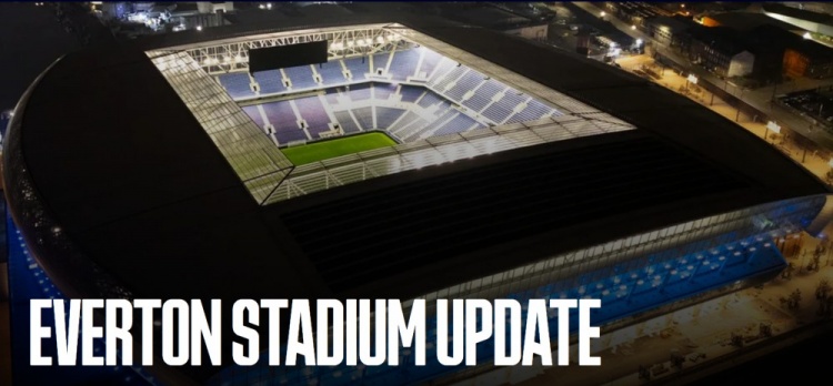 可容納5萬人！埃弗頓官方：已達成新球場3.5億英鎊的長期融資協(xié)議