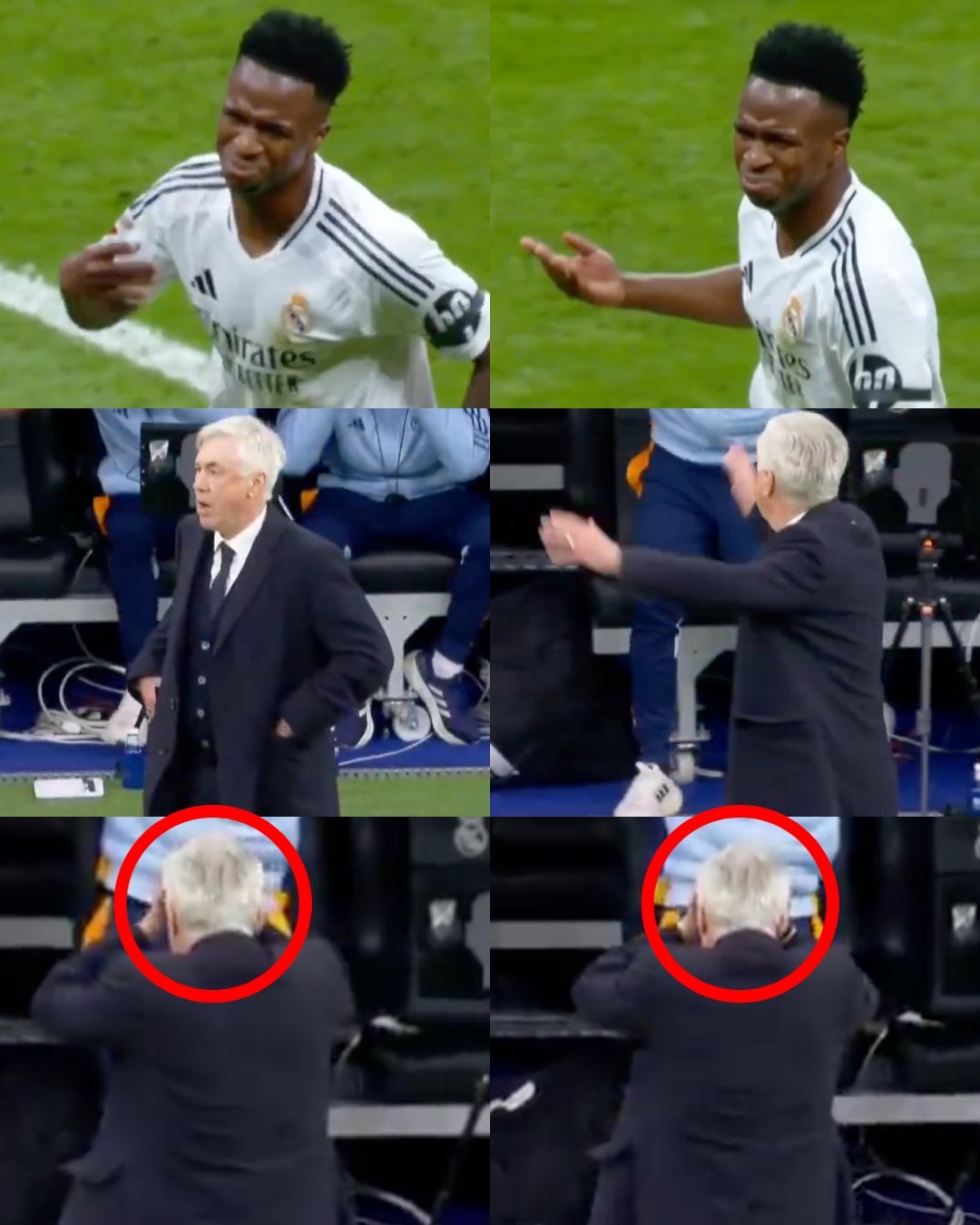 這球牛X到啥程度?后衛(wèi)撞車+維尼修斯甩手‘發(fā)燙’+安帥直接捂臉！