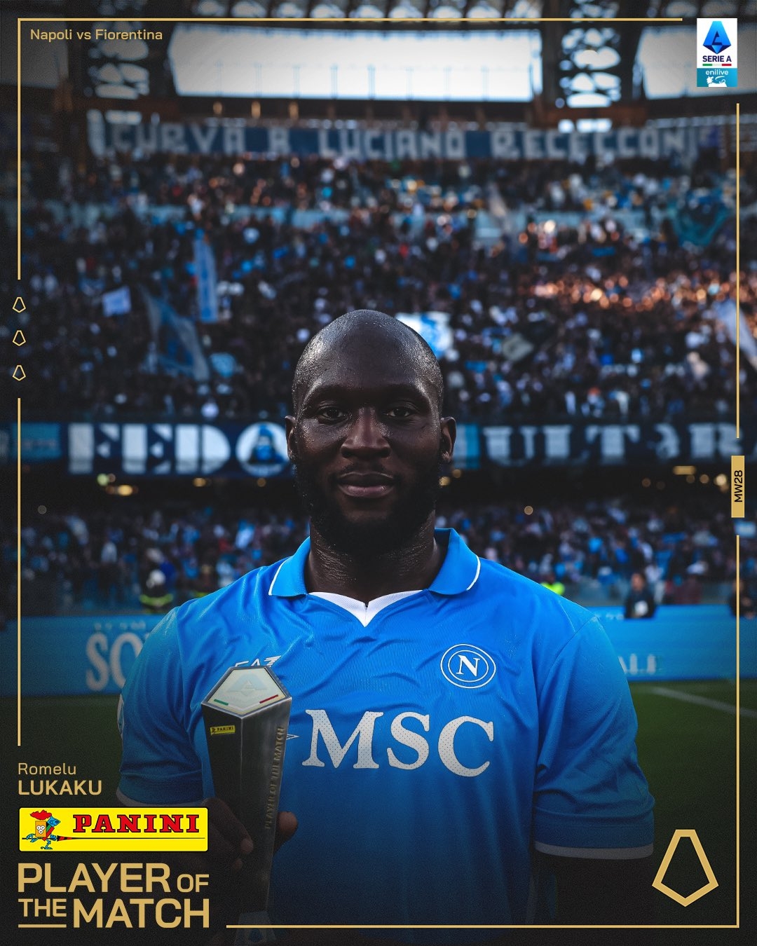 傳射建功！意甲官方：盧卡庫(kù)當(dāng)選那不勒斯2-1佛羅倫薩全場(chǎng)最佳