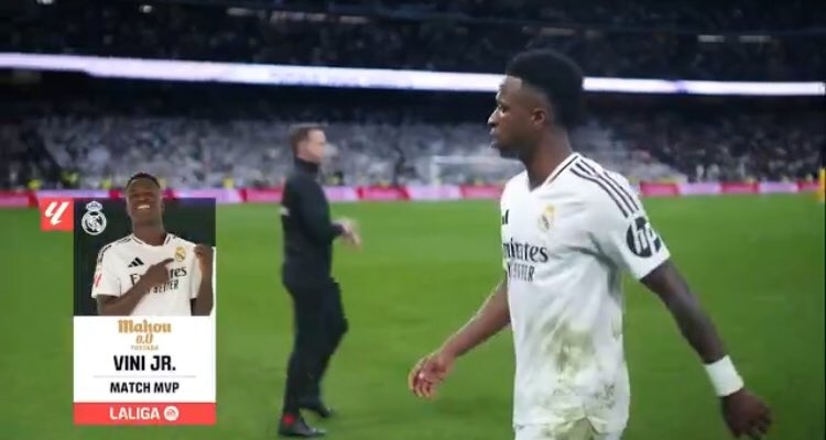 軍訓(xùn)對(duì)方防線！西甲官方：維尼修斯當(dāng)選皇馬vs巴列卡諾全場(chǎng)最佳