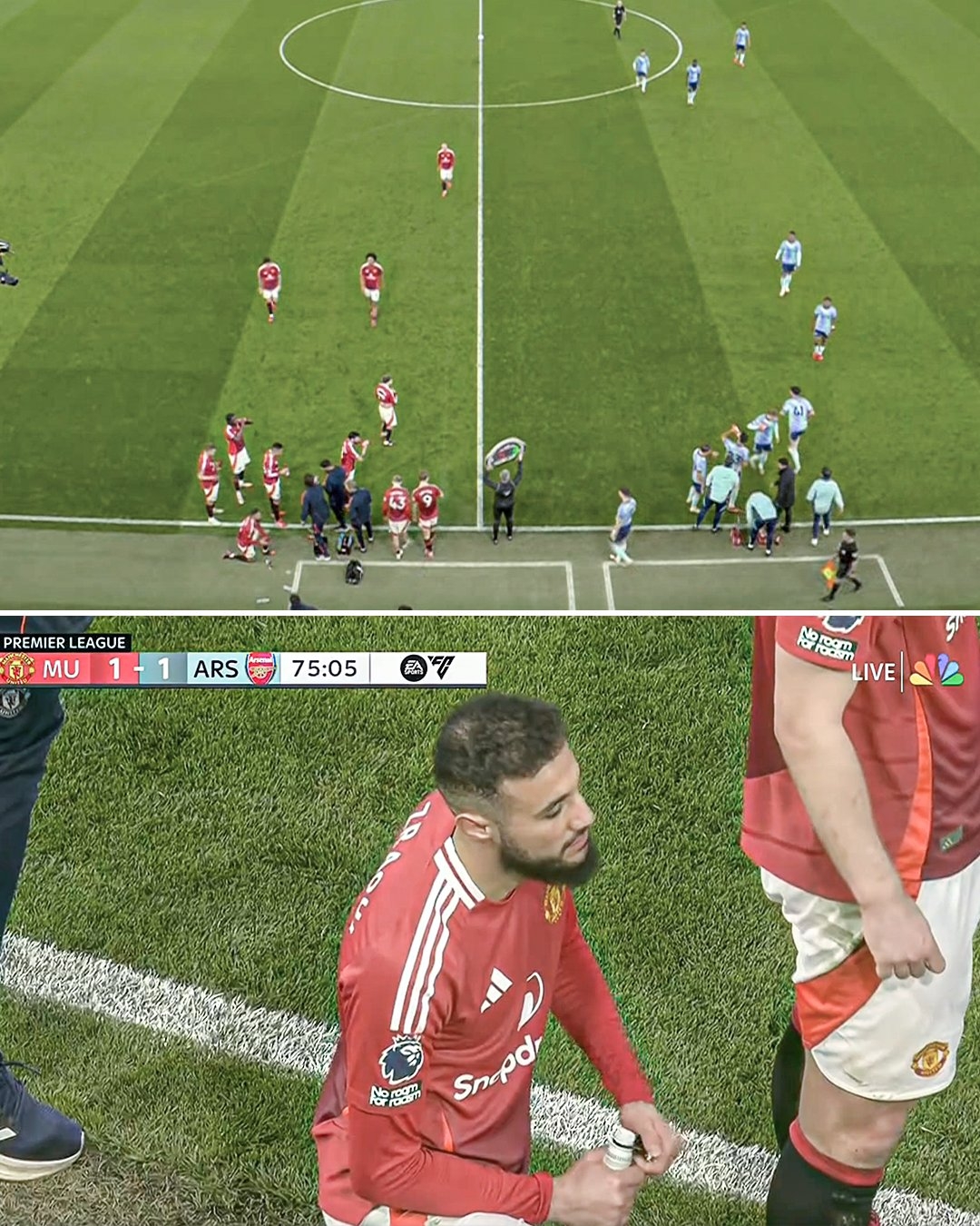 日落后開齋！曼聯(lián)vs阿森納第76分鐘中斷，以供過齋月球員簡單進食