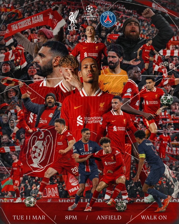 詹?。簜€(gè)人猜測利物浦還是打消耗戰(zhàn)為主 相信利物浦能淘汰大巴黎