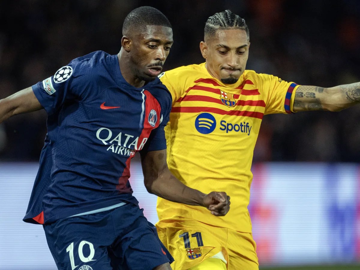 金球之爭！登貝萊29球7助，拉菲尼亞27球17助，雙雙沖擊四冠王