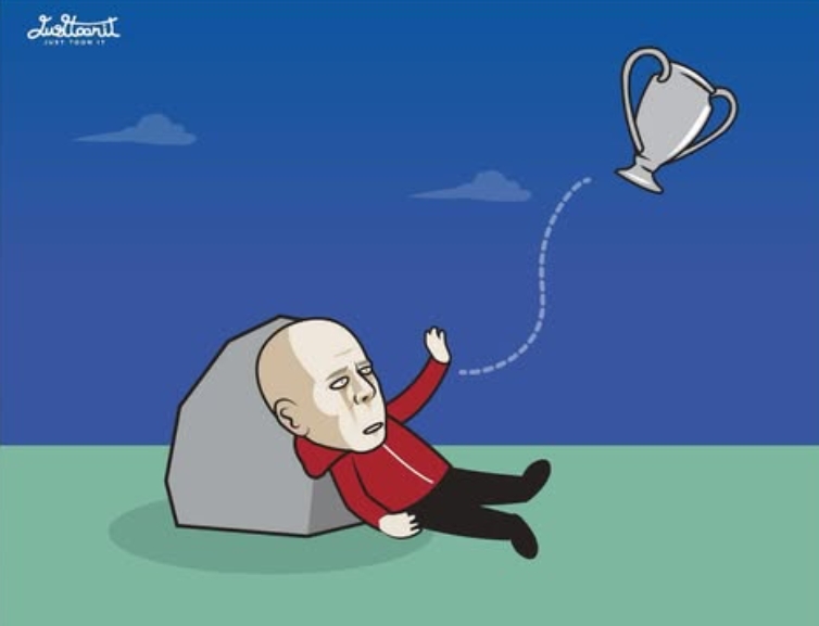 今日趣圖：當(dāng)巴黎和巴薩在決賽相遇，登貝萊會再次輕巧地送出點(diǎn)球