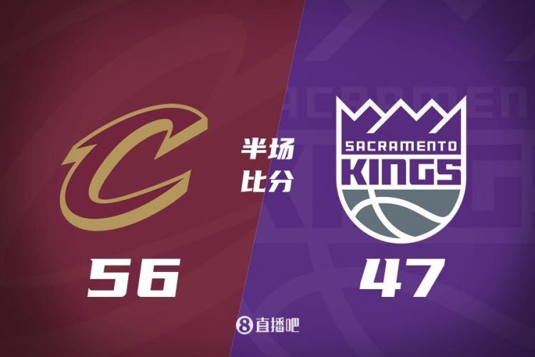 半場戰(zhàn)報(bào)：騎士領(lǐng)先國王9分 蒙克14分4助 米切爾9分5板杰羅姆12分