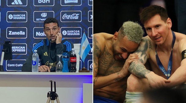 斯卡洛尼談拉菲放話：沒(méi)深入研究他的話，還記得梅西內(nèi)馬爾的畫(huà)面