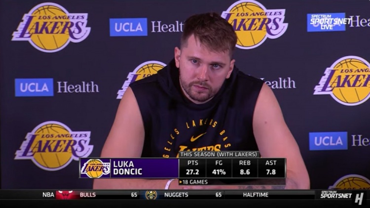 東契奇：我們?cè)谏习雸?chǎng)的防守很棒 但籃球比賽要打48分鐘