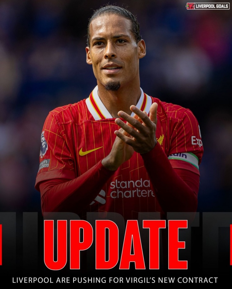 羅馬諾：利物浦在推動(dòng)范迪克續(xù)約&感到樂觀，球員從沒聯(lián)系過皇馬