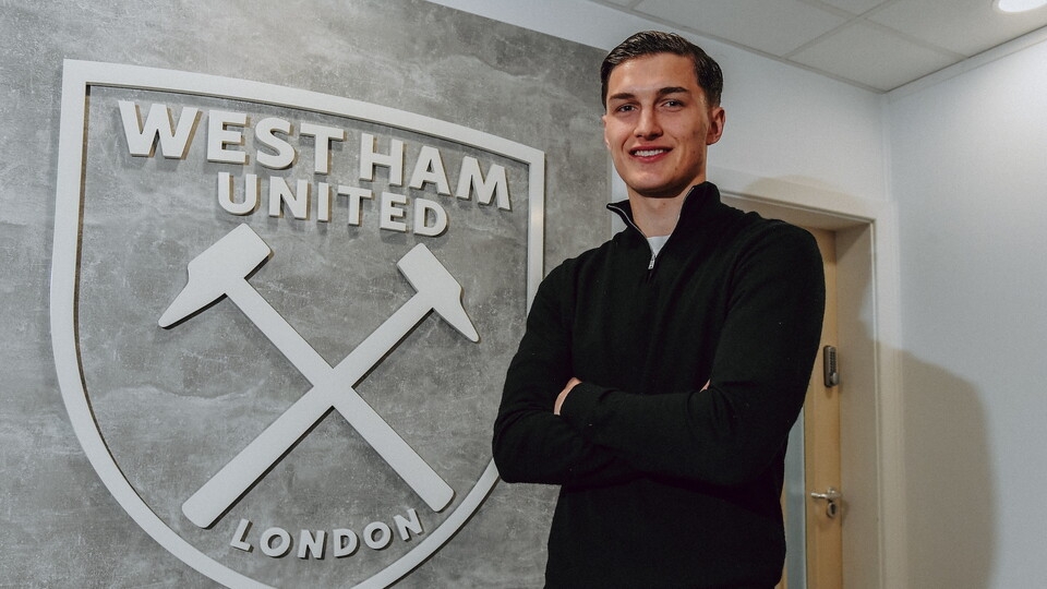 近兩賽季被外租鍛煉，西漢姆聯(lián)官方：與21歲中場波茨續(xù)約至2029年