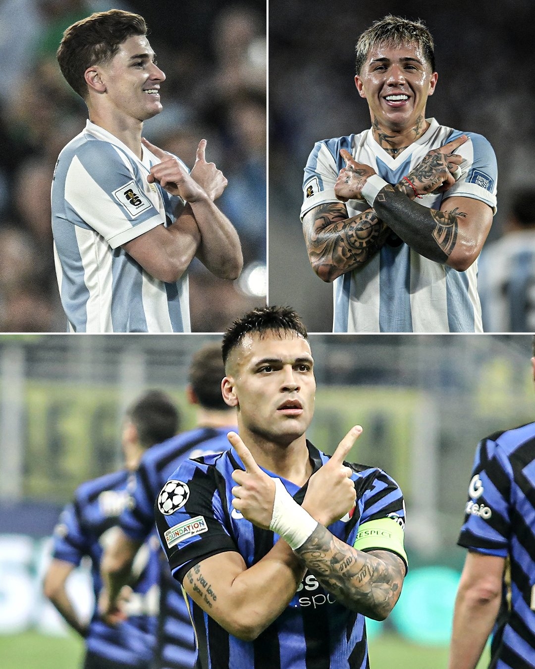 恩佐談模仿勞塔羅慶祝動(dòng)作：賽前和他聊天，我答應(yīng)把進(jìn)球獻(xiàn)給他