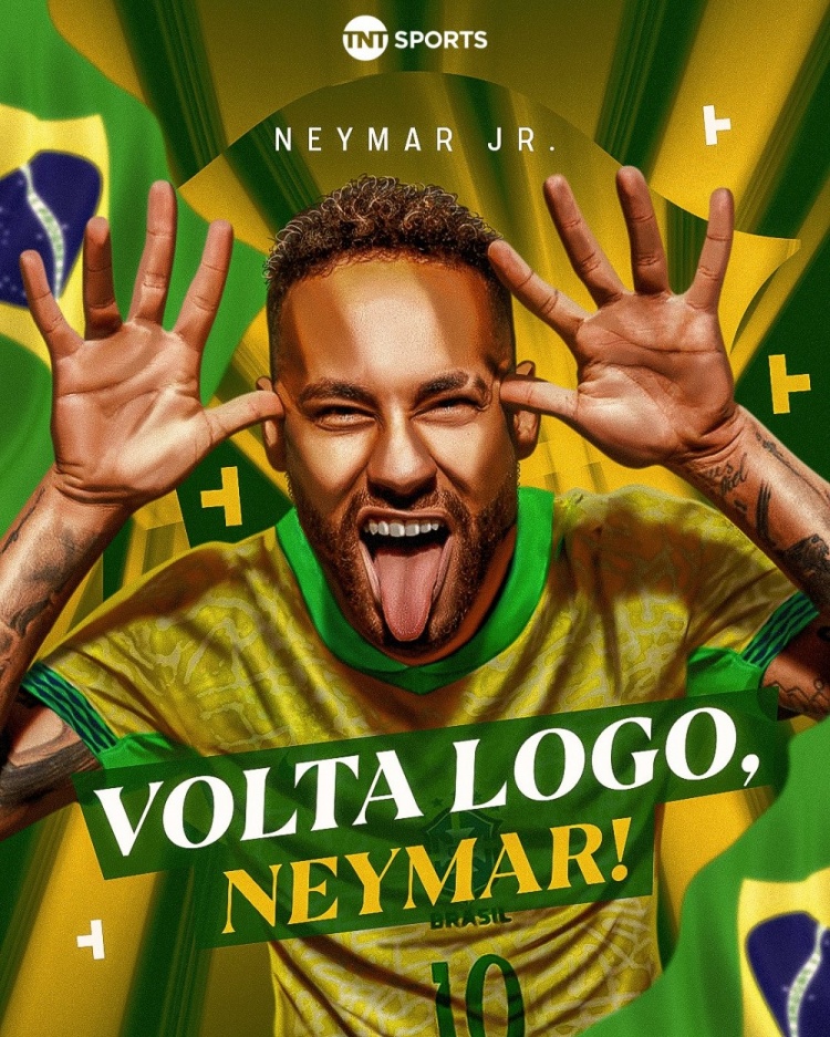 有他會(huì)不一樣嗎？TNT社媒曬內(nèi)馬爾海報(bào)：我們太想你了！