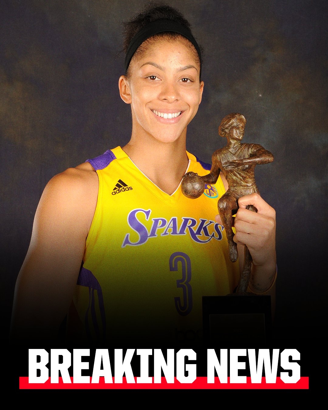 傳奇！洛杉磯火花將于6月29日退役WNBA球星坎迪斯-帕克的3號球衣