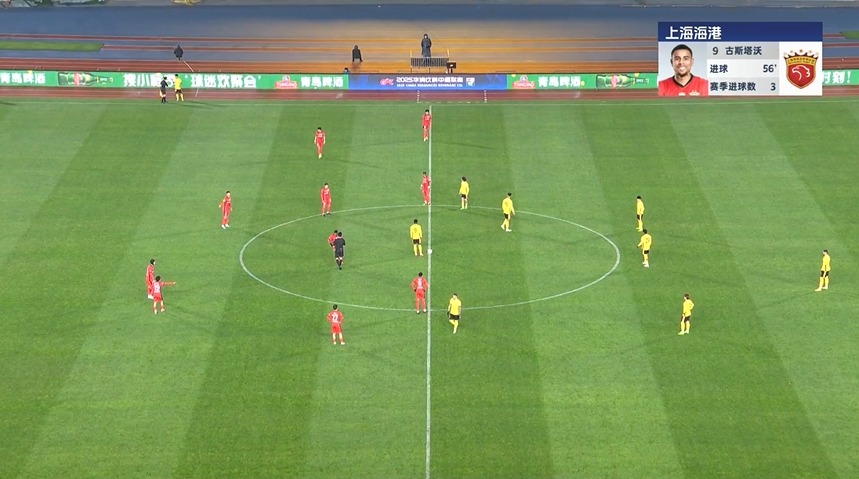 海港再扳一球！19歲李新翔助攻古斯塔沃破門，本場(chǎng)傳射建功！