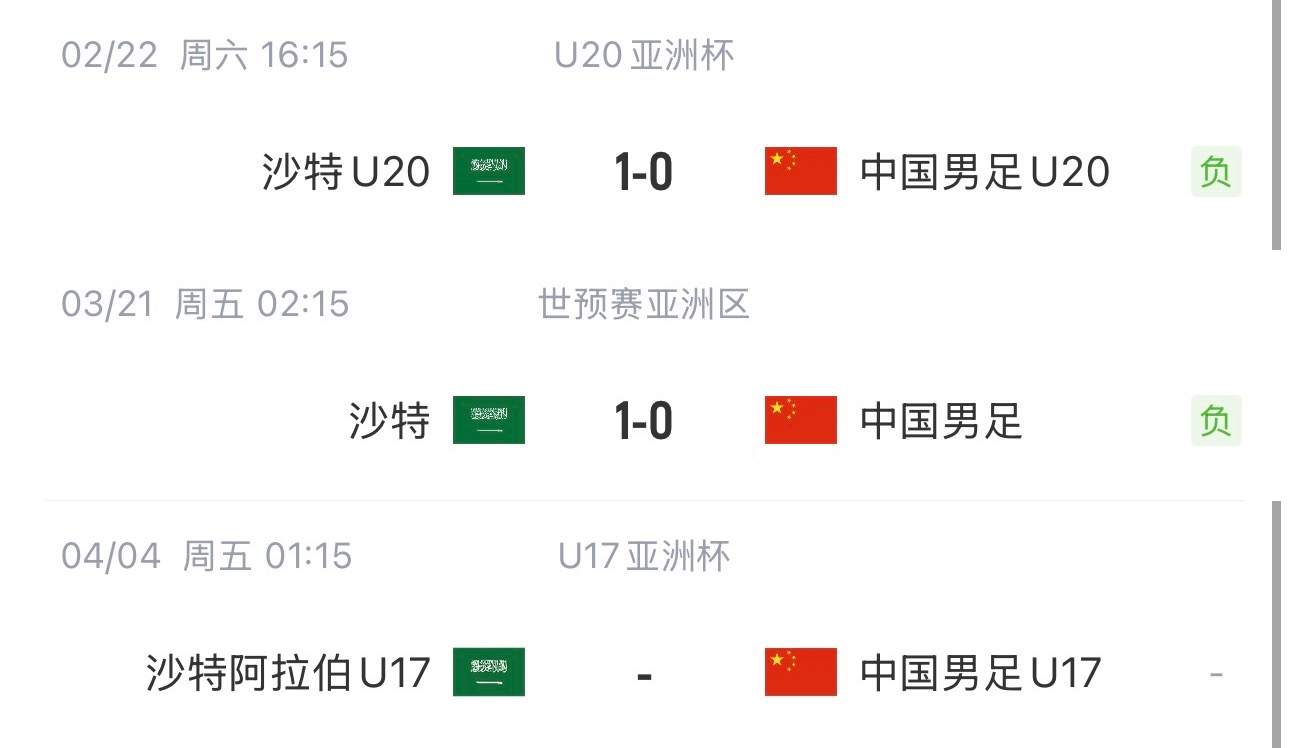 國(guó)字號(hào)三遇沙特！國(guó)少U17亞洲杯首戰(zhàn)對(duì)陣沙特，此前國(guó)足&國(guó)青均負(fù)