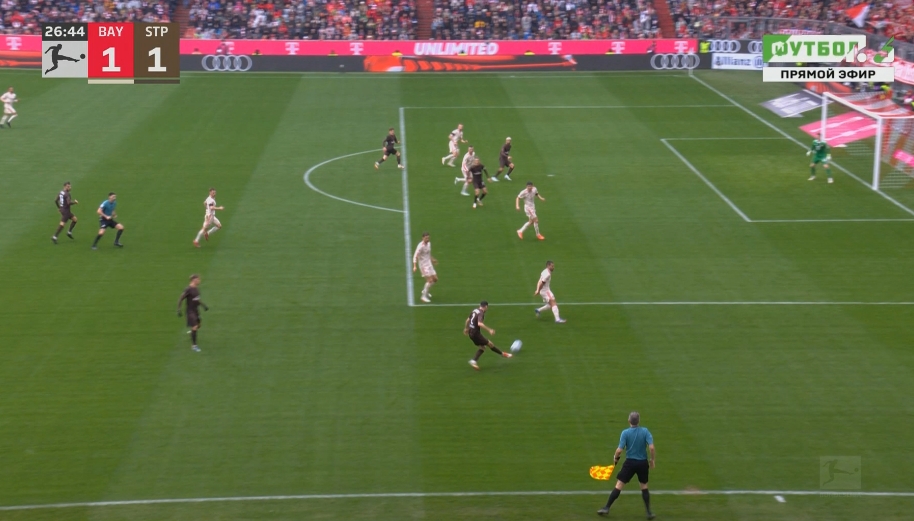 后點(diǎn)漏人！戴爾金玟哉協(xié)防不同步，圣保利球員輕松包抄扳平比分