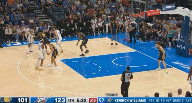 投降了！比賽還剩5分半鐘落后22分 步行者換下主力投子認負