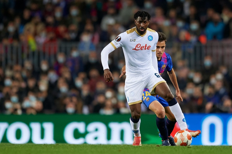 將缺戰(zhàn)國米！那不勒斯官方：安古伊薩右腿比目魚肌拉傷