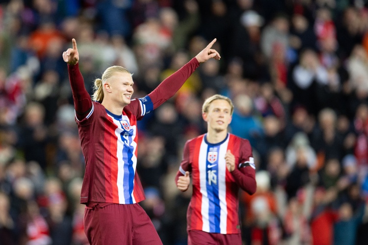 僅用41場比賽，哈蘭德成為自1971年后為國打進(jìn)40球最快的歐洲球員