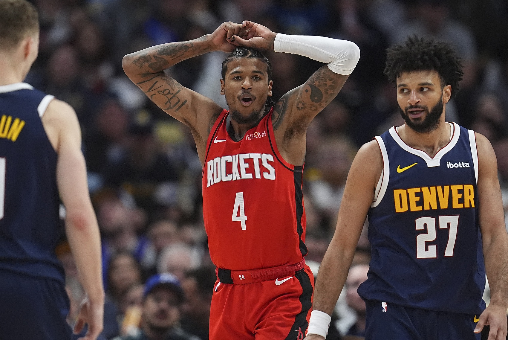 約基奇缺陣！火箭10連勝穩(wěn)了？ESPN預(yù)測明日勝率：火箭高達(dá)85.4%